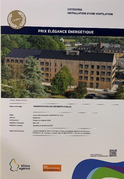 Cérémonie de remise du Prix Élégance énergétique 2024